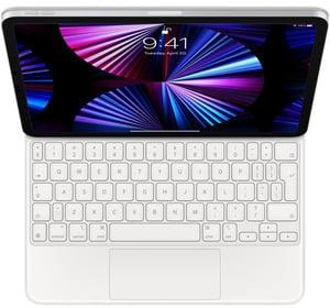 لوحة مفاتيح ماجيك من أبل لجهاز آيباد برو مقاس 11 بوصة الجيل الثالث وآير الجيل الرابع يدعم اللغة الإنجليزية باللون الأبيض