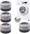 4 Pcs Washing Machine Feet Pads Rubber Anti-Vibration Noise Cancelling Pads Universal Fixed Non-Slip Feet Pads For Dryer, Washing Machine, Dishwasher Grey