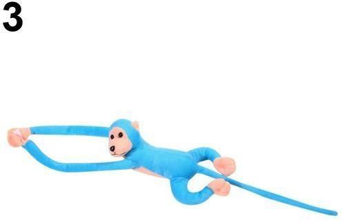 Bluelans Long Arm Hanging Monkey Baby Toys Stuffed Animals Soft Plush Doll Kids Gift-Blue
