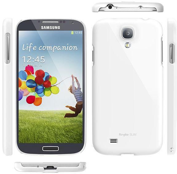 Rearth Ringke Slim Better Grip Premium Hard Case Cover for Samsung Galaxy S4 i9500 -  LF Coat [White]