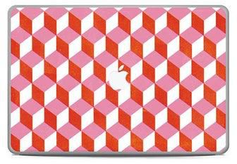 غطاء لاصق مزين بطبعة بلاط لجهاز ماك بوك برو مقاس 17 بوصة (2015) متعدد الألوان