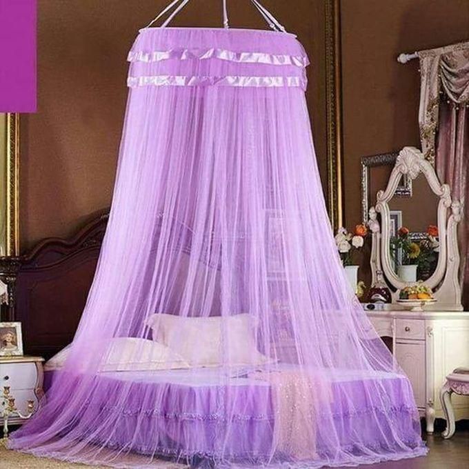 Round Decker mosquito net ,free size–Purple