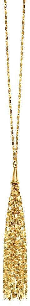 14k Yellow Gold 28 inch Lariat Style Tassel Necklacerx39400-24-rx39400-24