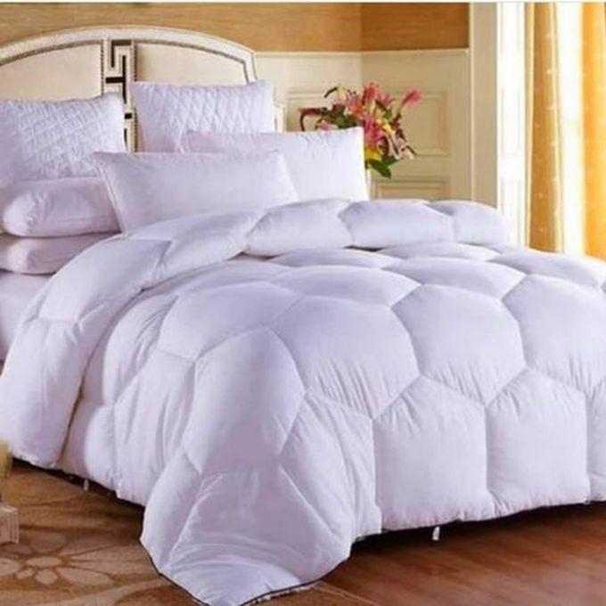 Plain Bed Sheet, With Pillow Cases - White