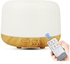 7 LED Colour Changing Aroma Air Humidifier With Remote Control 12W Brown/White
