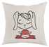 Comfortable Square Shaped Throw Cushion Cover White 40 x 40cm