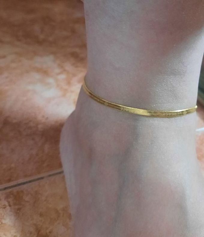 Anklet Stainless Steel Golden Plated