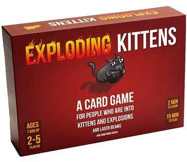 لعبة بطاقات Exploding Kittens 4.41x6.38x1.5بوصة
