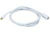 Monoprice 6ft 32AWG Mini Display Port Male to Female Extension Cable White