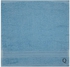 BYFT - Daffodil (Light Blue) Monogrammed Face Towel (30 x 30 Cm - Set of 6) - 500 Gsm Black Thread Letter "Q"- Babystore.ae
