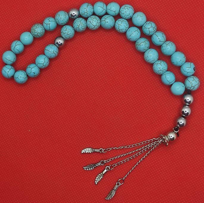 Stylish Rosary OF Turquoise Stone - (Turquoise ) - 33 Unit