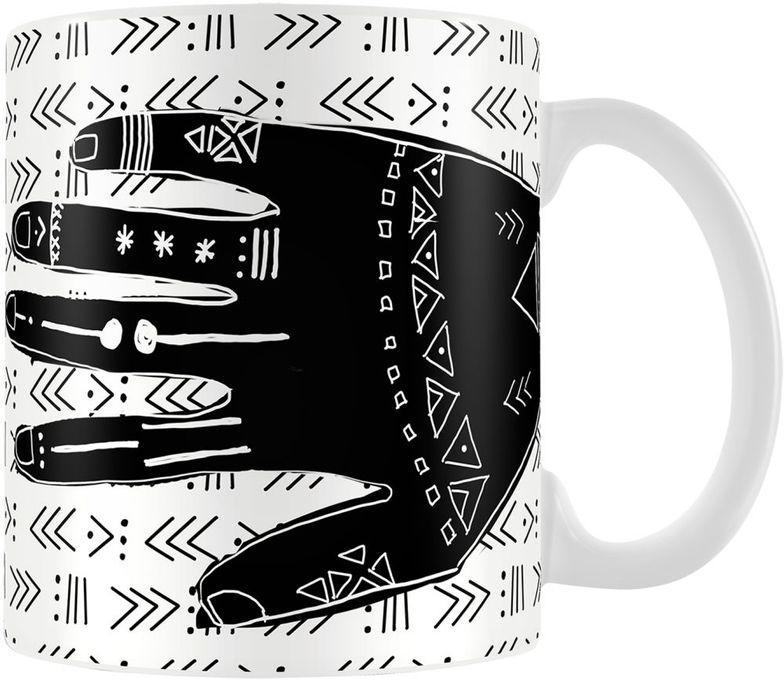 YM Sketch Hand Ceramic Mug