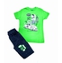 Cotton Pajama For Boys Size 4-8 Years, Color Lime-green / Blue