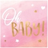 Oh Baby Girl - Hot Stamped Beverage Napkin - Babystore.ae