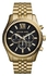 Michael Kors Lexington Chronograph Men's Watch MK8286 Gold 44mm