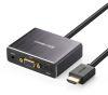 Ugreen HDMI to VGA Converter with 3.5mm Stereo Audio Output and SPDIF TOSLink Digital Audio Support 5.1CH PCM Audio