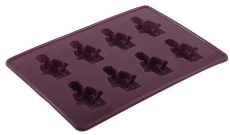 Generic 1PCS 6 Hole Robot Shape Square Toy Silicone Tray Reusable Ice-making Mould Chocolate