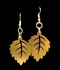 Ladies Leaf Brass Earrings