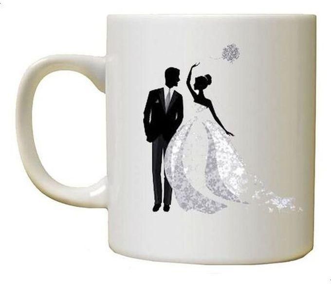 Wedding Ceramic Mug - Black/White