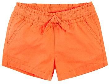 Plain Regular Fit Shorts Orange