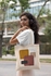Canvas Shopping Tote Bag - Printed Words (Premium Design Linen Tote Bag)