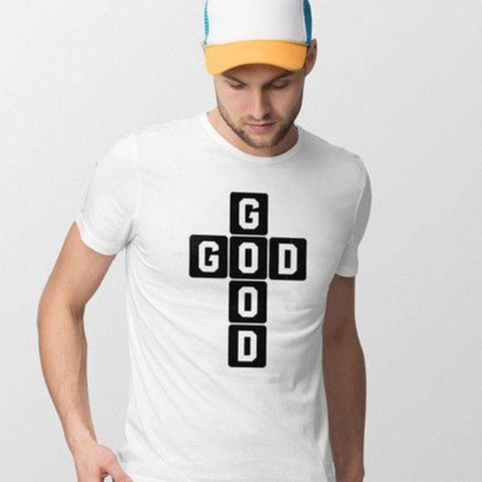 Good God Design Fashion Print T-Shirt - White