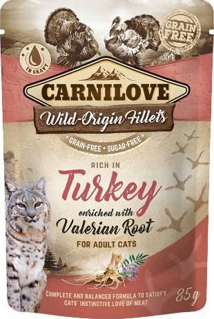 Carnilove Turkey Enriched With Valerian Root For Adult Cats (Wet Food Pouches 85g