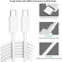 كيبل شحن سريع USB-C بطول 2 متر من اي تيك 100 واط بي دي نوع سي متوافق مع ماك بوك برو وايباد برو 2020 وجالكسي اس 20/اس 21/الترا/سويتش/XPS/13/بكسل/4A/ريدمي/نوت 9 وغيرها من شواحن USB-C لون اسود