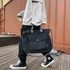 Canvas Crossbody Tote Shoulder Purse Bag Women Men with Multi-pocket Shopping, Travel Work | KISSUN