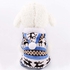 اوهانا مجموعة ملابس الشتاء - تي شيرت هودي مخملي مرجاني باكمام للقطط والكلاب - ازرق مقاس S، Pcw0011/05