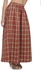 Tjori - Madras check full skirt