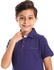 Ted Marchel Boys Basic Classic Polo Shirt - Dark Purple