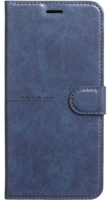 KAIYUE Leather Flip Phone Case For Samsung Galaxy M62 - Blue