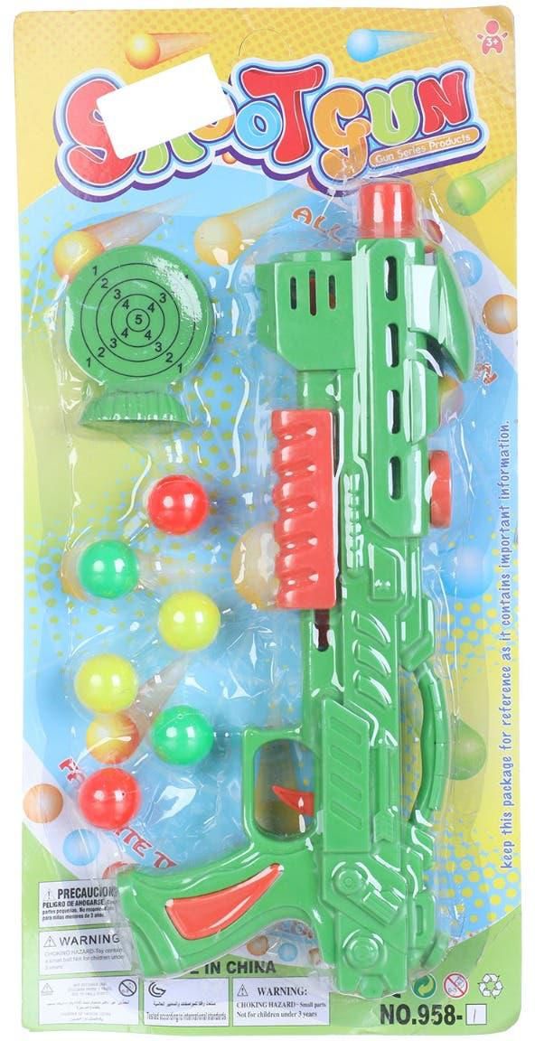 Get Nishan Toy Gun for Kids, 8 Pieces - Multicolor with best offers | Raneen.com
