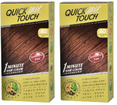 Quick Touch Hair Color Dye 1 Minute 40 [For Grey Hair] (Medium Brown)