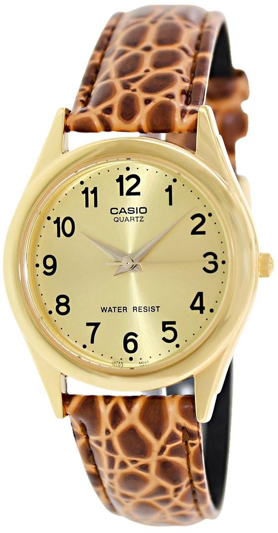 Casio - Enticer Analog Leather Men's Watch MTP-1093Q-9B