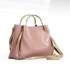 Women's Leather Shoulder And Hand Bag - Pink