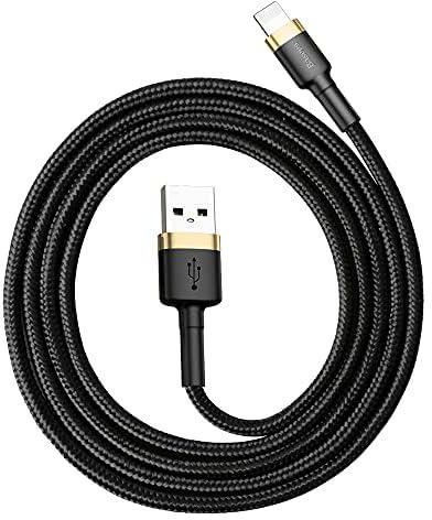 Baseus Lightning USB Cable for Apple iPhone 7 Plus Fast Charging 2.4A - 1 Meter - Gold