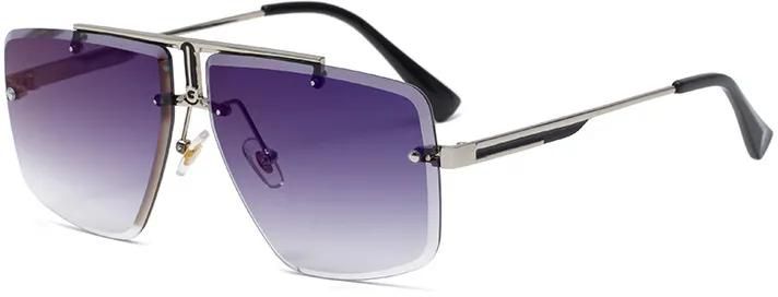 New Rimless Sunglasses Men's Fashion Sunglasses Women's Tide Box Sunglasses