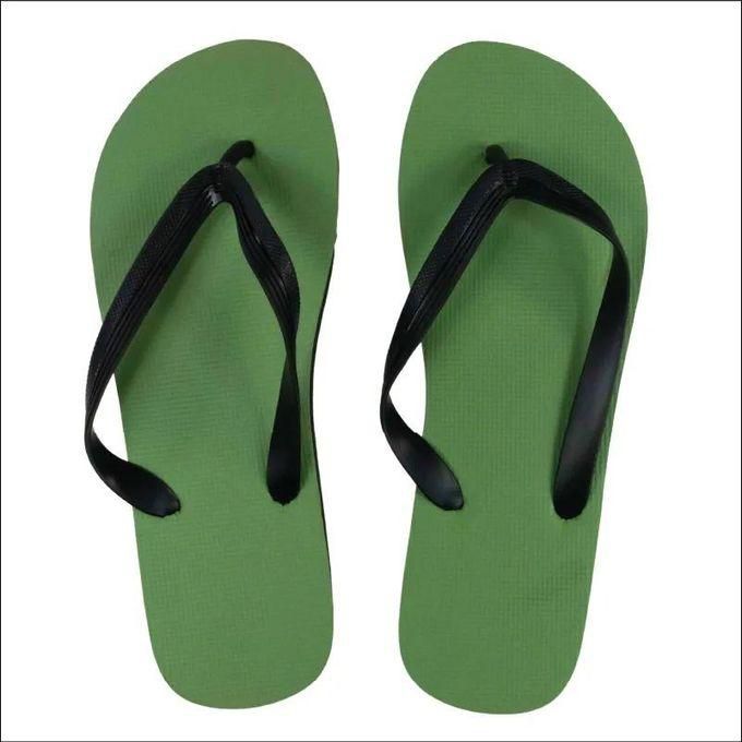 Miniso Solid Color Men's Flip-Flops(Green,41-42)