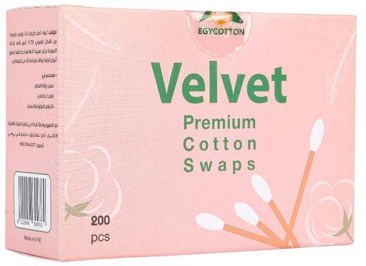 Velvet Cotton Swaps 200 Pcs