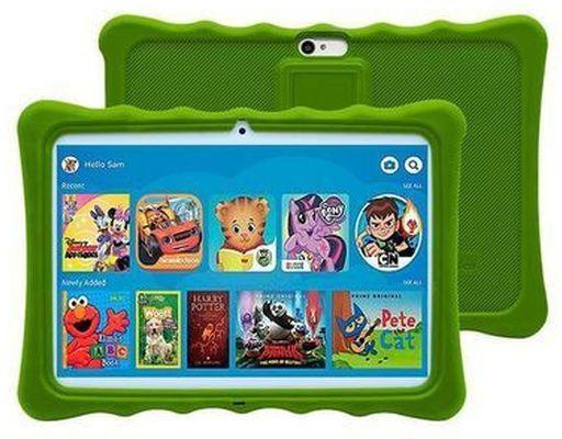 Wintouch K11 Kids Tablet-Dual Sim-10.1" -1GB RAM-16GB ROM Plus Free Pouch Inside And Gifts - Green
