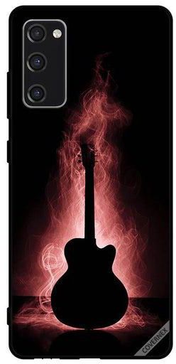 Protective Case Cover For Samsung Galaxy S20 FE 5G Guitar Reflection In Dark