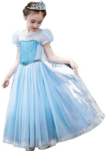 Toddler Girls Girl's Cosplay Patchwork Sequins Elegant Embroidery Party Dress