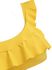 Plus Size Daisy Print Tie Back Ruffled Bikini Set - 4x