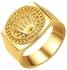 Gold Plated Crown Designed Ring