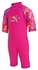 Zoggs Girls' One-Piece Mermaid Flower Sun Protection Swimming Suit