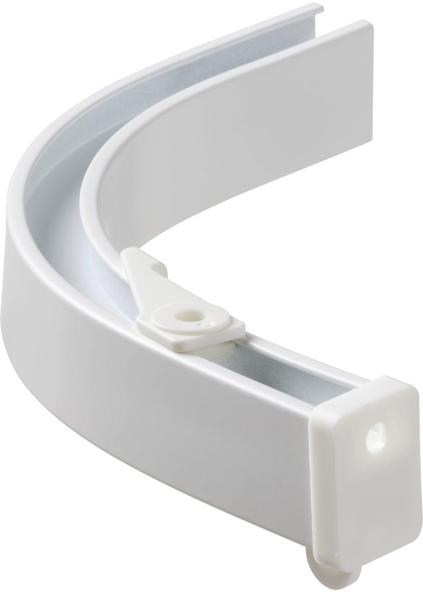 VIDGA Corner piece, single track - included ceiling fitting/white