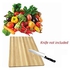 Bamboo Natural Wood Kitchen Chopping Board Set of 3 with Cutlery Utensil Set Light Dark Colour Mix