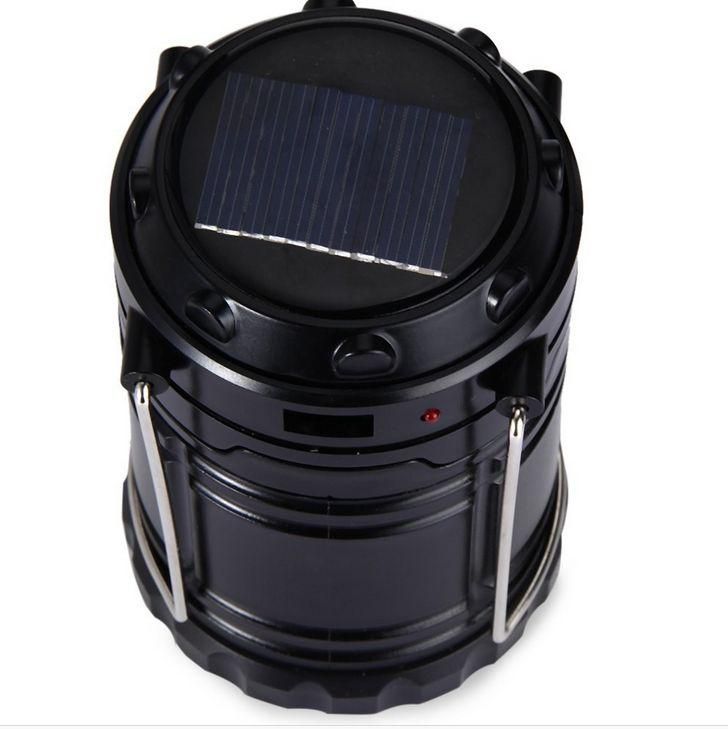 Classic style 6 LEDs Rechargeable Camping Light Collapsible Solar Camping Lantern Tent Lights